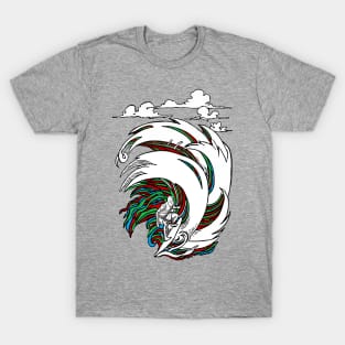 Boy surfing on waves T-Shirt